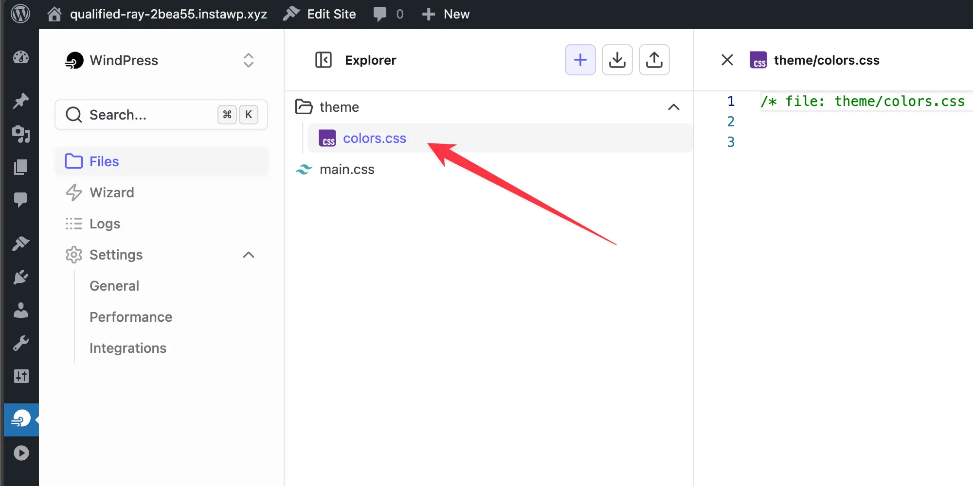 Accessing the file