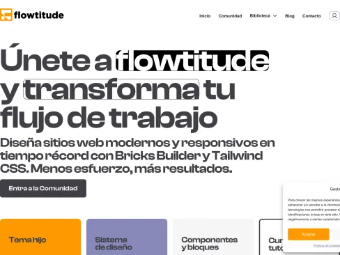 Screenshot of flowtitude.com